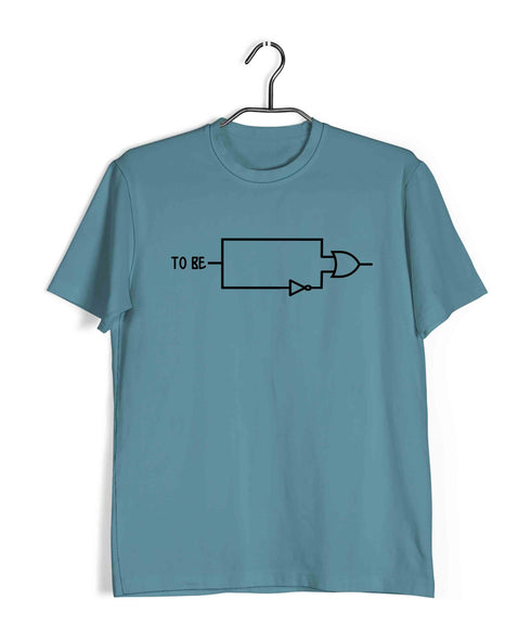 Coding Pop Culture TO BE OR NOT TO BE Nerd Engineering Casual Graphic Printed T-Shirt for Men